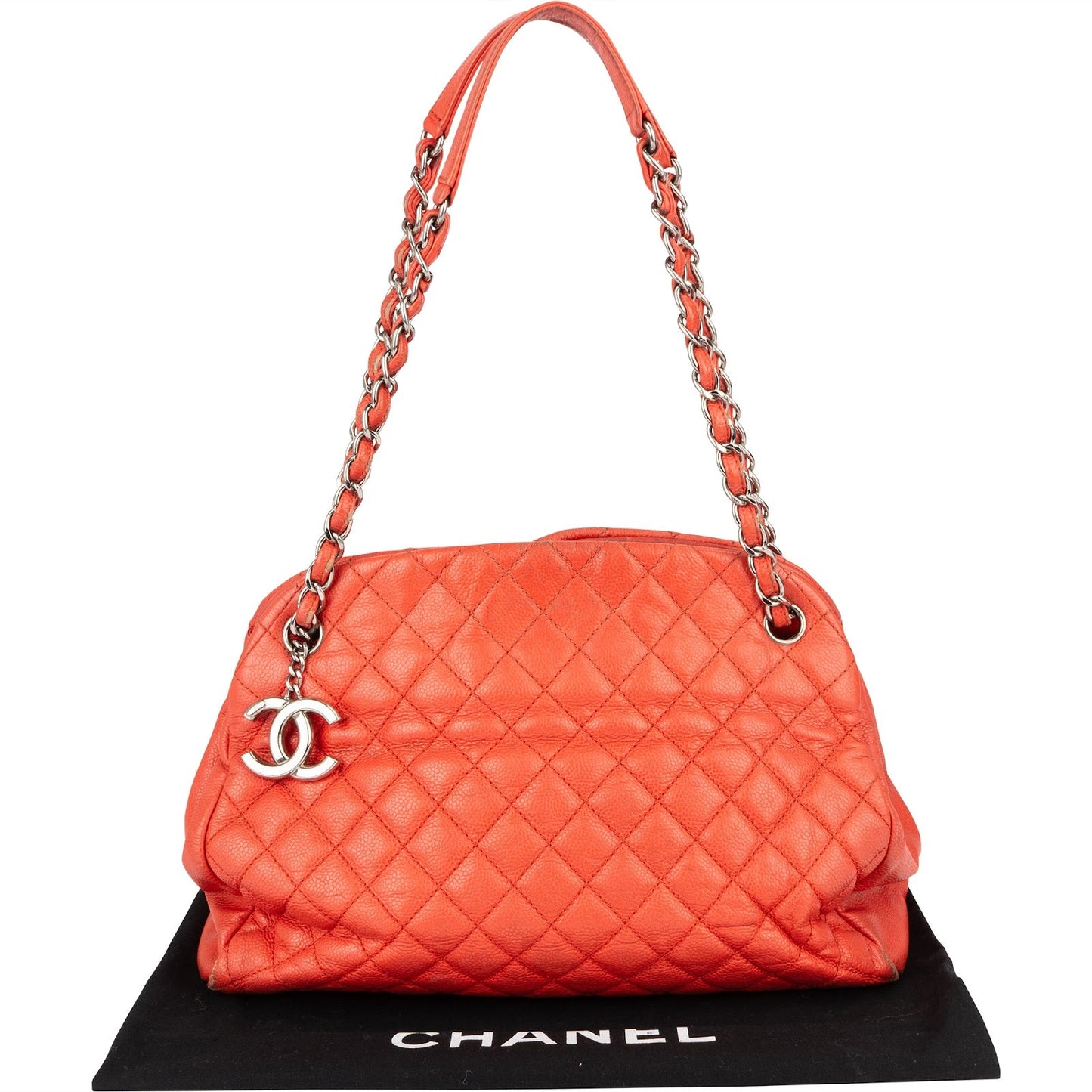 Chanel Quilted Caviar Leather CC Shoulder Bag