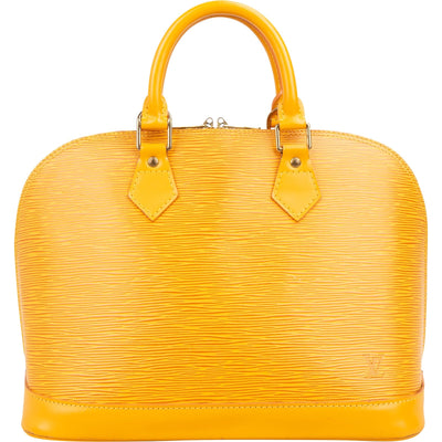 Louis Vuitton Epi Alma PM Handtasche in Gelb
