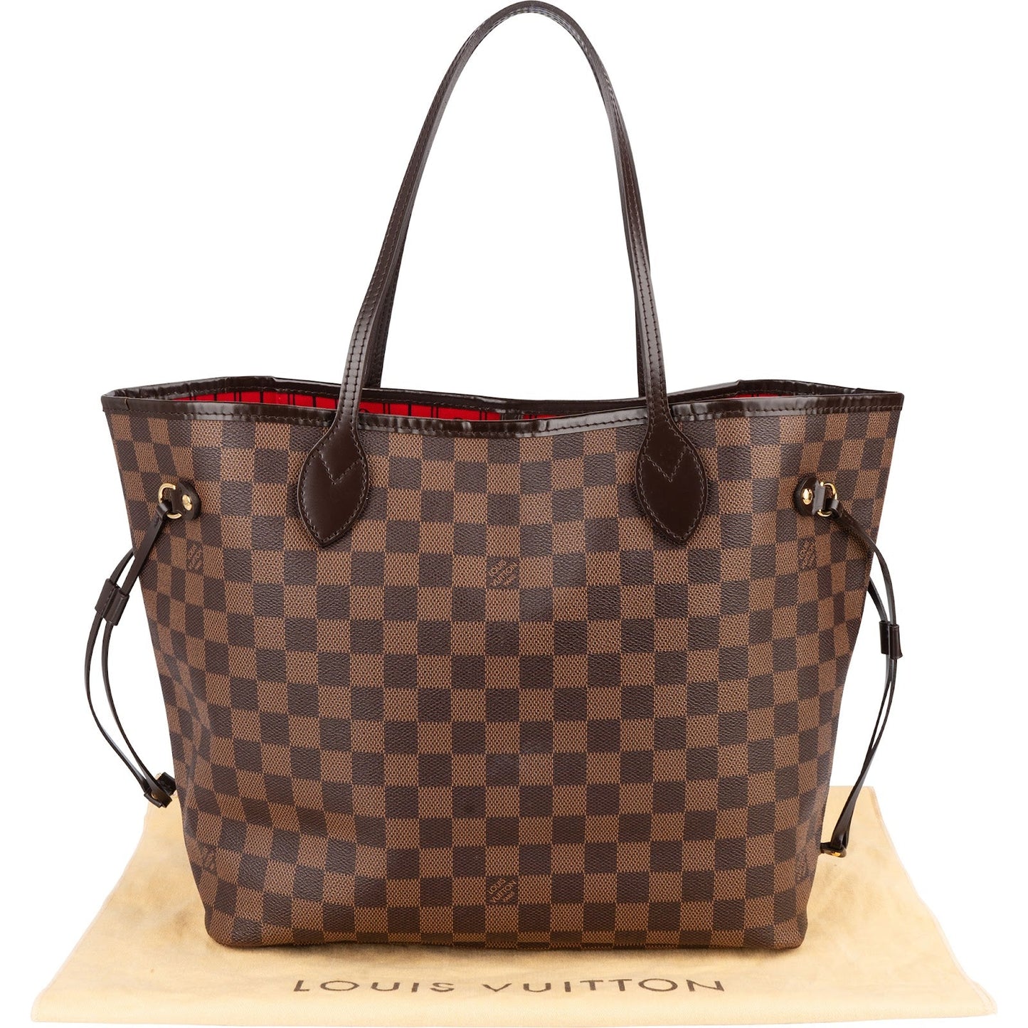 Louis Vuitton Monogram Damier Ebene Neverfull MM Shoulder Bag