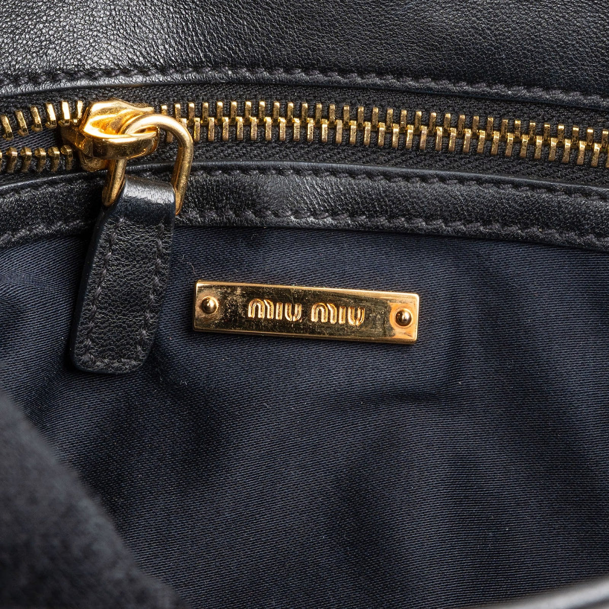 Miu Miu Quilted Leather Studded Turnlock Flap Shoulder Bag