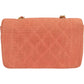 Chanel Quilted Cotton Small Diana 24K Gold Single Flap Crossbody Bag