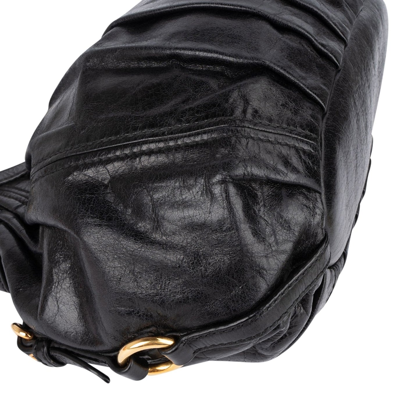 Miu Miu Vitello Lux Hobo Shoulder Bag