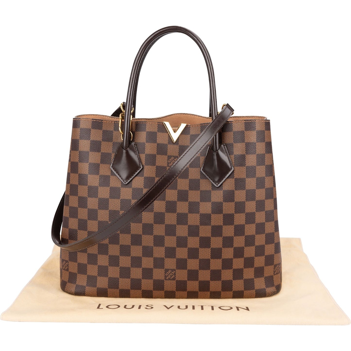 Louis Vuitton Monogram Damier Ebene Kensington Handbag