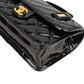 Chanel Quilted Patent Leather Top Handle Handbag