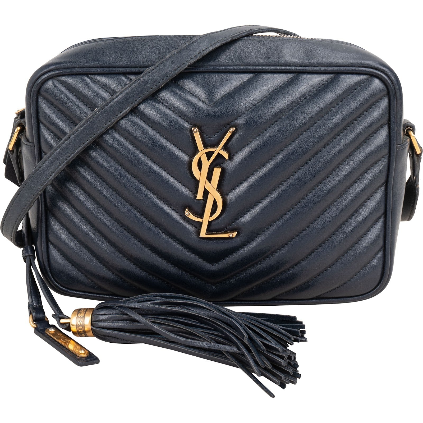 Saint Laurent Quilted Leather Lou Camera Crossbody Bag