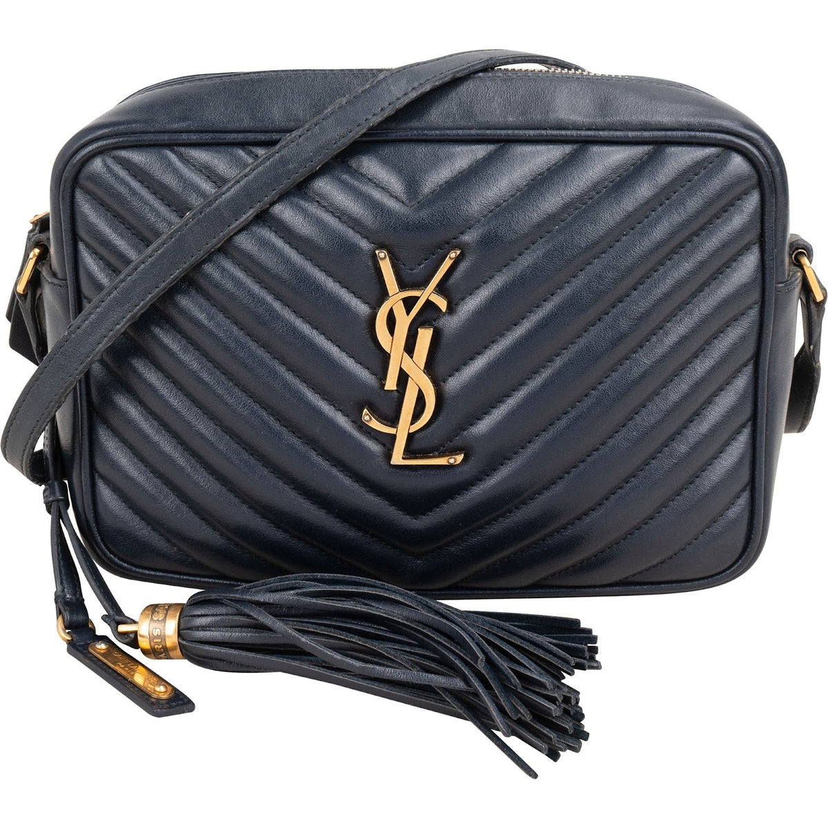 Saint Laurent Quilted Leather Lou Camera Crossbody Bag