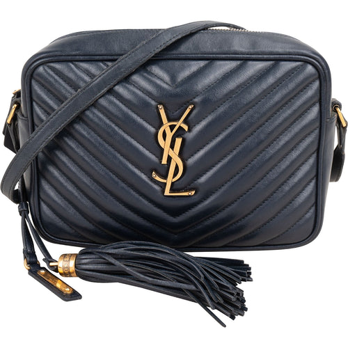 Saint Laurent Quilted Leather Lou Camera Crossbody Bag