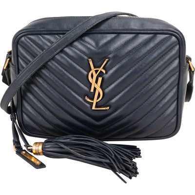 Saint Laurent Quilted Leather Lou Camera Crossbody Bag