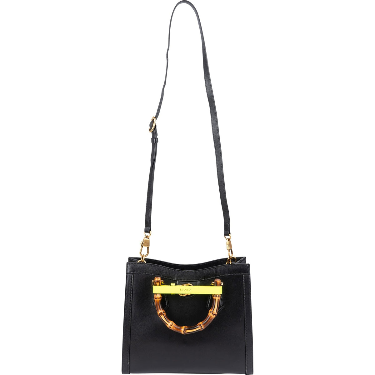 Gucci Diana Bamboo aus schwarzem Leder – Ansicht 7