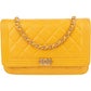 Chanel Quilted Lambskin Small Boy Wallet On Chain Crossbody Bag