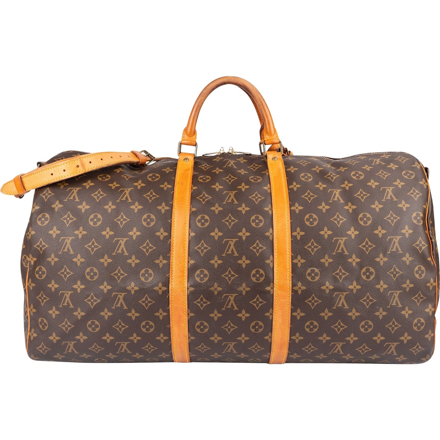 Louis Vuitton Monogram Canvas Keepall 60 Bandoulière Travel Bag