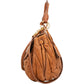 Miu Miu Brown Matelasse Leather Coffer City Handbag
