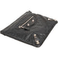 Balenciaga Black Arena Leather City Clutch