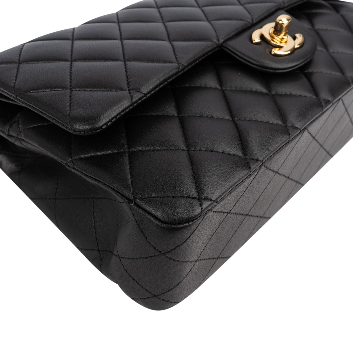 Chanel Quilted Lambskin Medium Double Flap Shoulder Bag