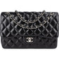 Chanel Quilted Lambskin Jumbo Double Flap Crossbody Bag