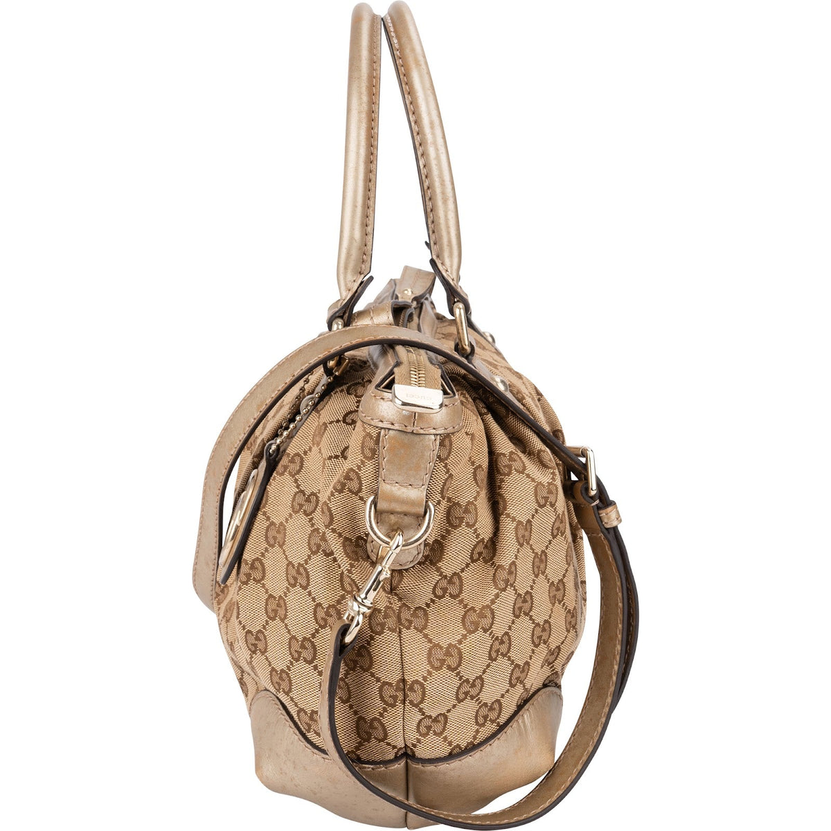Gucci Monogram GG Canvas Sukey Satchel Handbag
