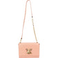 Louis Vuitton Rose Epi Leather Twist Flower Chain Crossbody Bag