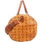 MCM Monogram Visetos Boston Travel Bag 50
