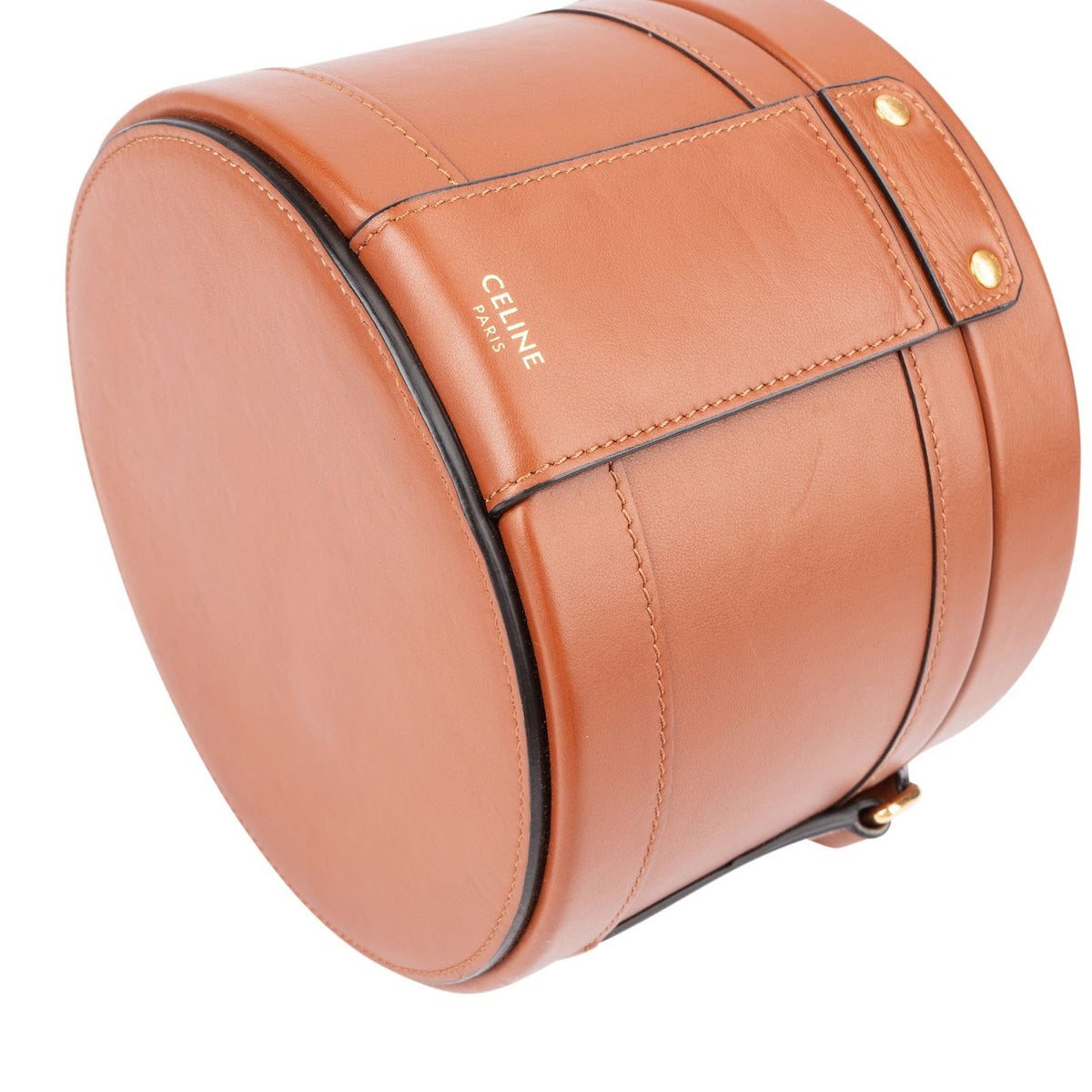 Celine Smooth Calfskin Tambour Triomphe Crossbody Bag