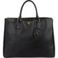 Prada Black Saffiano Leather Galleria Handbag