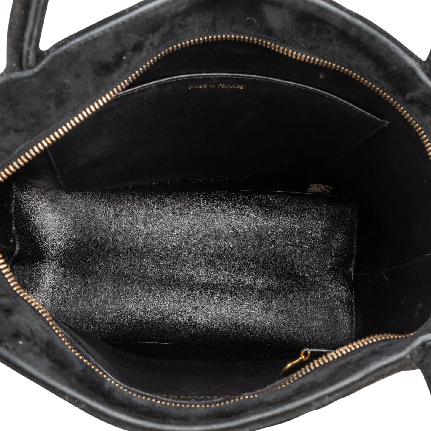 Chanel Quilted Suede Medallion Handbag