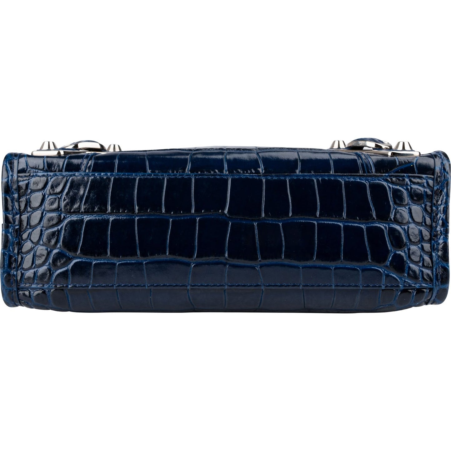 Balenciaga Croc-Embossed Leather Neo Cagole City Handbag