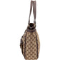 Gucci Monogram GG Abbey D-Ring Double Pocket Tote Shoulder Bag