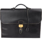 Hermès Noir Courchevel Leather Sac à Dépêches Business Handbag