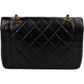 Chanel Quilted Lambskin 24K Gold Medium Diana Single Flap Crossbody Bag