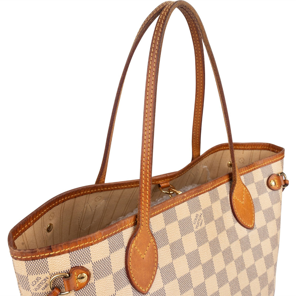 Louis Vuitton Neverfull PM aus Damier Azur Canvas – Ansicht 2