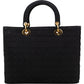 Christian Dior Quilted Nylon Cannage Lady Dior Handbag