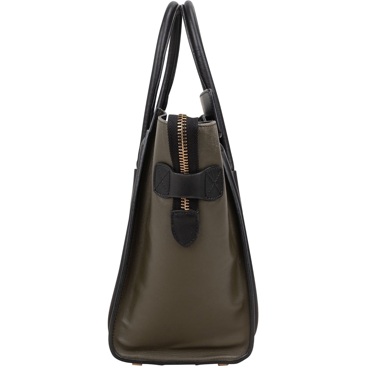 Céline Tricolor Leather Luggage Handbag