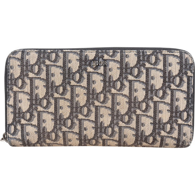 Christian Dior Trotter Monogram Zipped Long Wallet