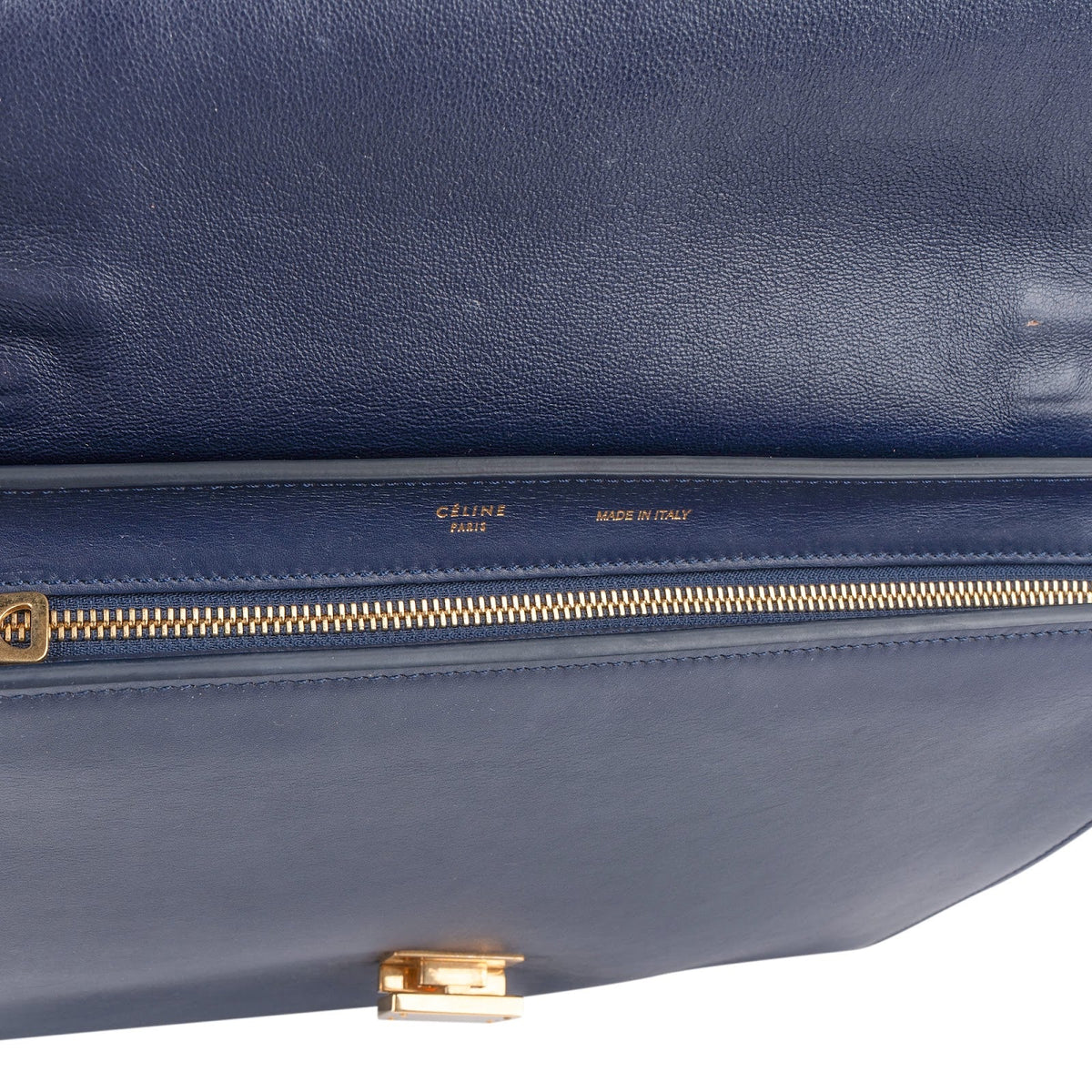 Céline Python Leather Tricolor Trapeze Handbag