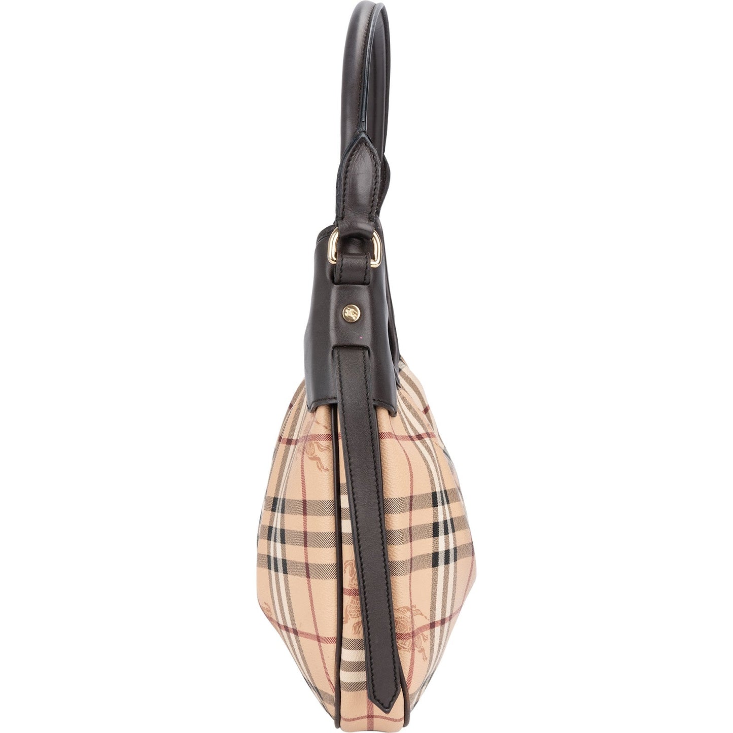 Burberry Haymarket Check Hobo Shoulder Bag