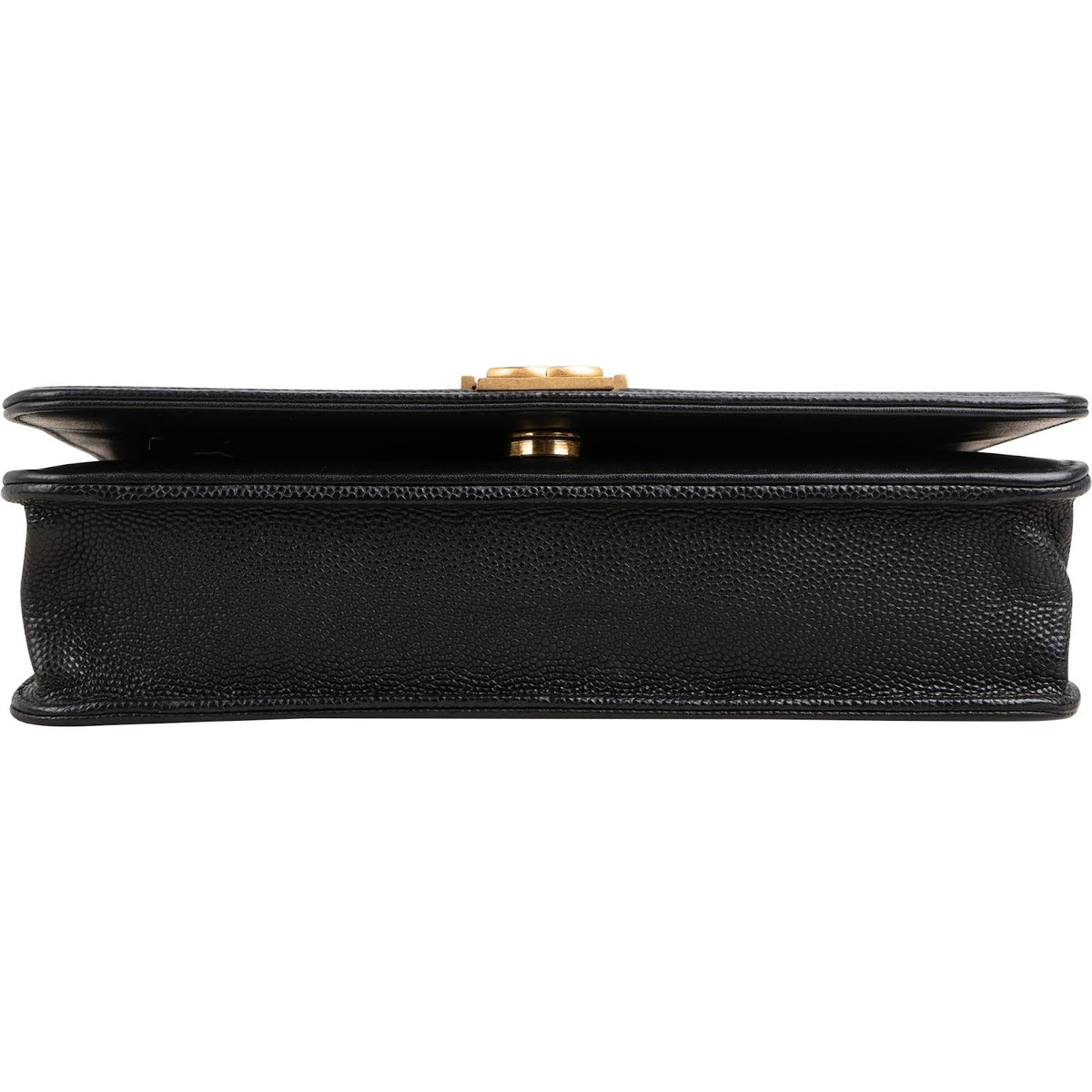 Chanel Quilted Caviar Leather Boy Wallet On Chain Crossbody Bag