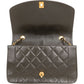 Chanel Quilted Lambskin 24K Gold Diana Single Flap Crossbody Bag