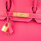 Hermès Rose Tyrien Epsom Leather Birkin 30 Handbag