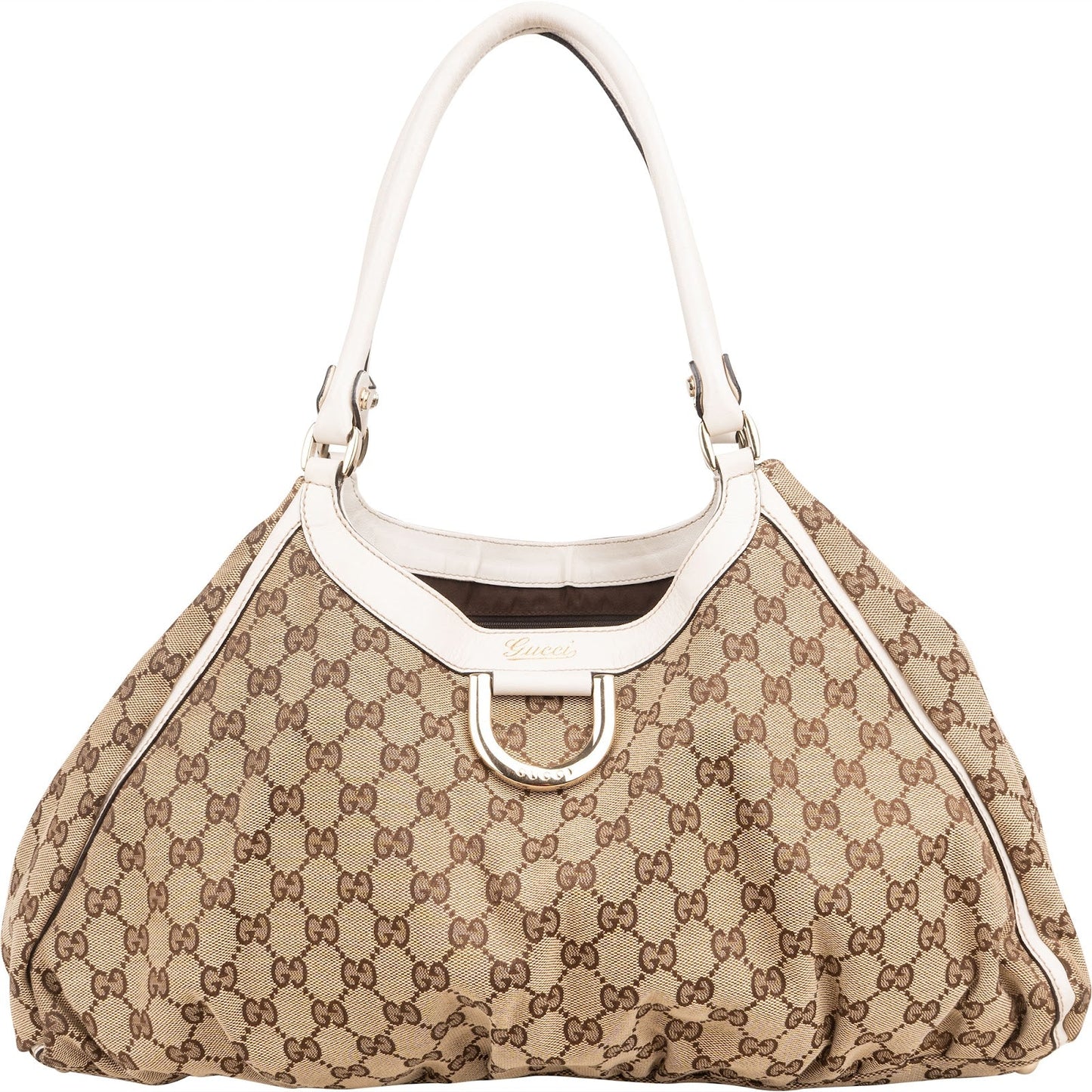 Gucci Monogram GG Canvas Abbey D-Ring Hobo Shoulder Bag