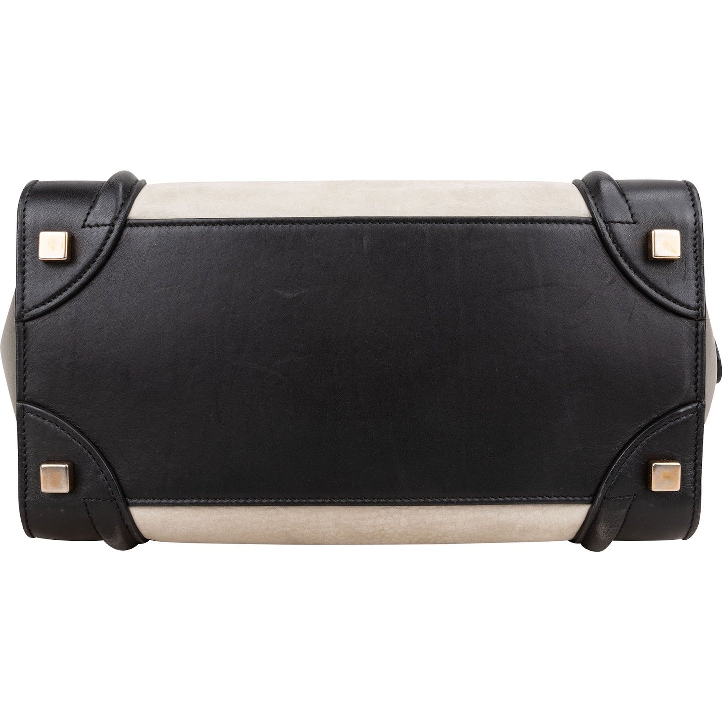 Céline Tricolor Leather Luggage Handbag