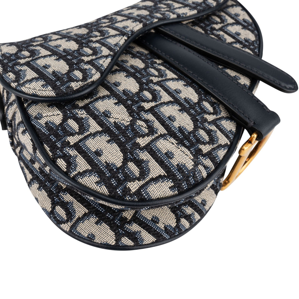 Christian Dior Oblique Trotter Monogram Canvas Small Saddle Handbag