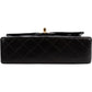 Chanel Quilted Lambskin 24K Gold Small Double Flap Shoulder Bag