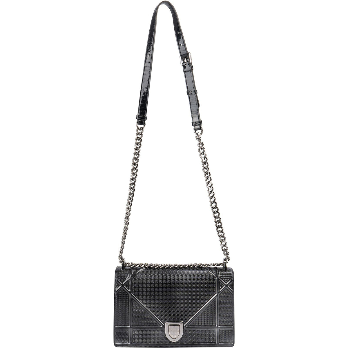 Christian Dior Embossed Cannage Diorama Flap Crossbody Bag