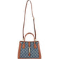 Gucci Monogram GG Denim Jackie 1961 Tote Crossbody Handbag