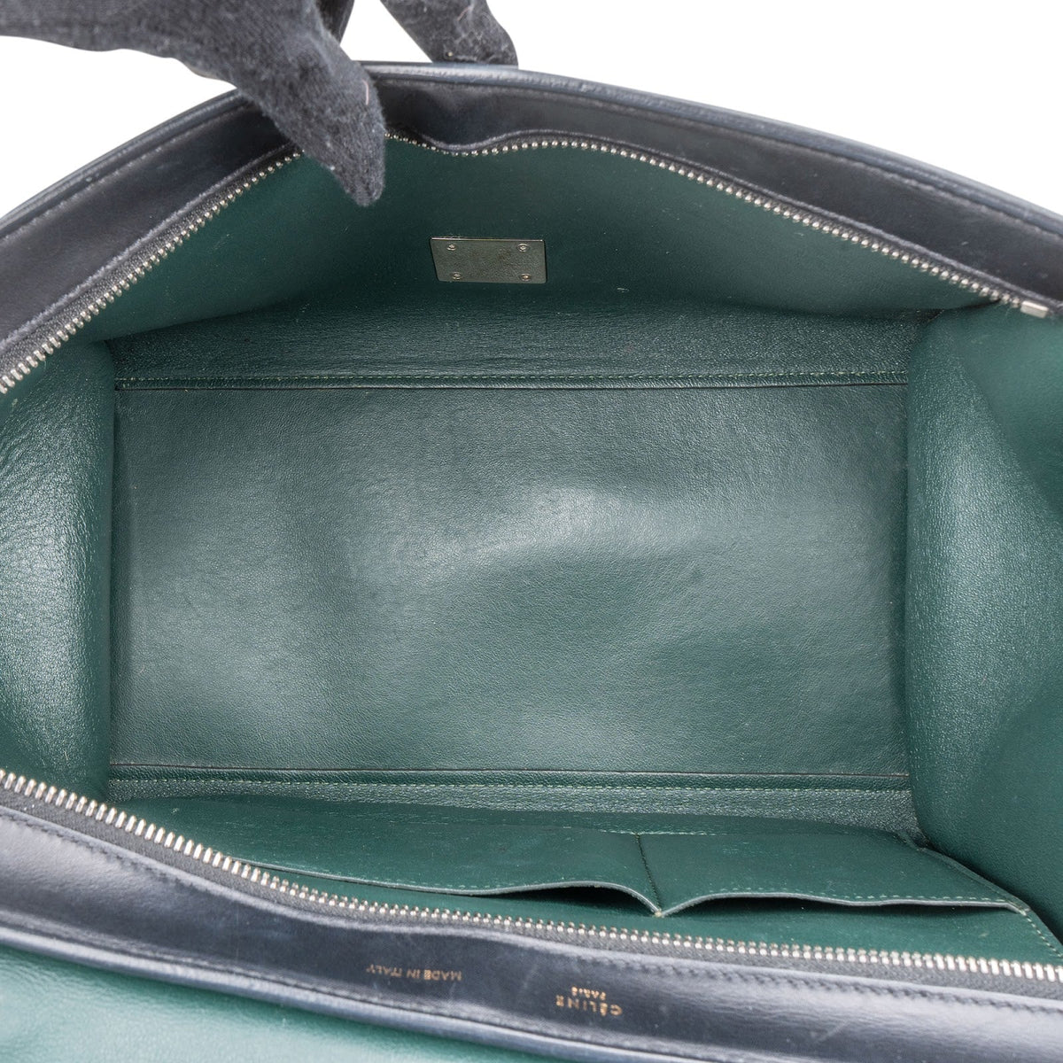 Celine Trapeze aus dreifarbigem Leder und Ponyfell – Ansicht 11