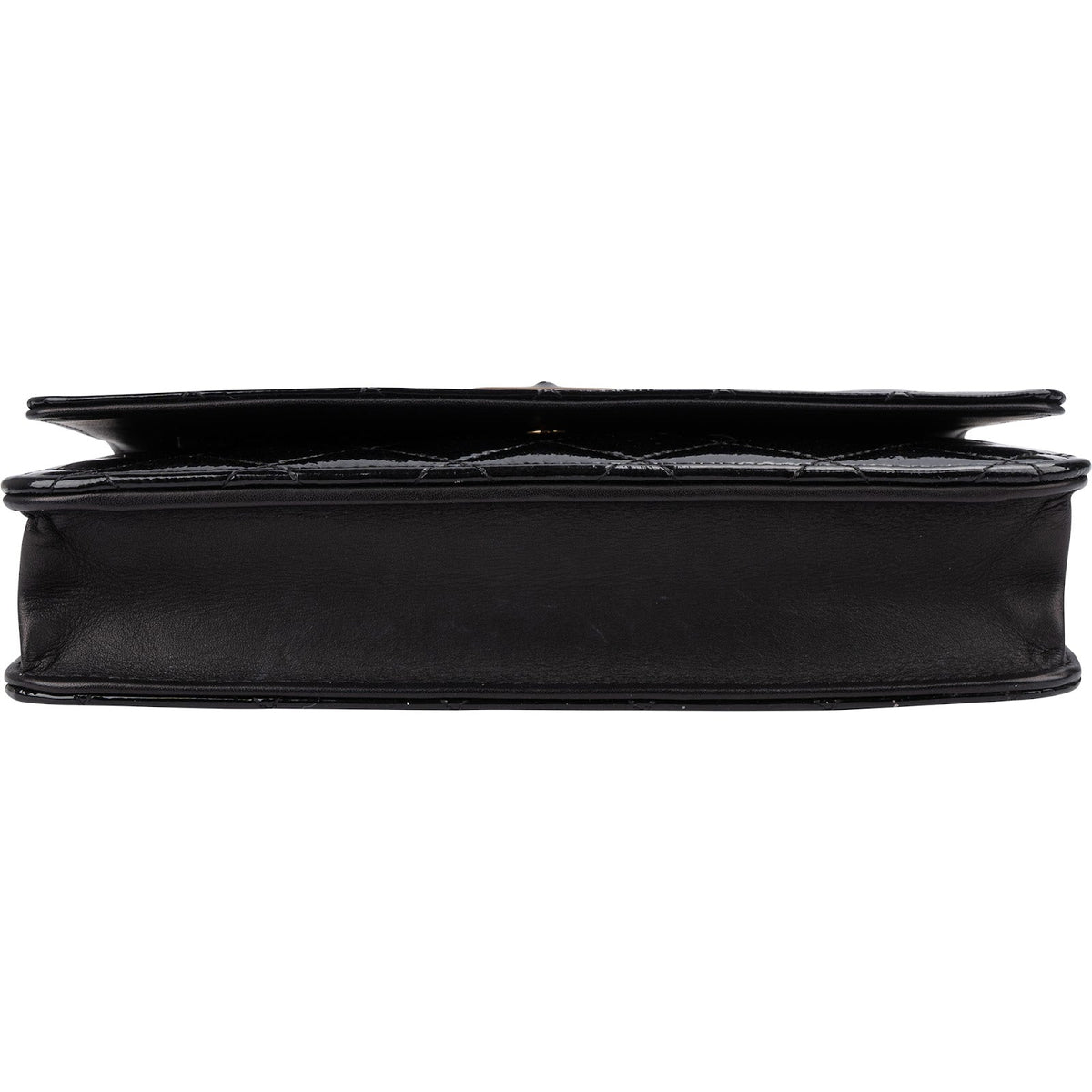Chanel Quilted Patent Leather 2.55 Wallet On Chain Crossbody Bag