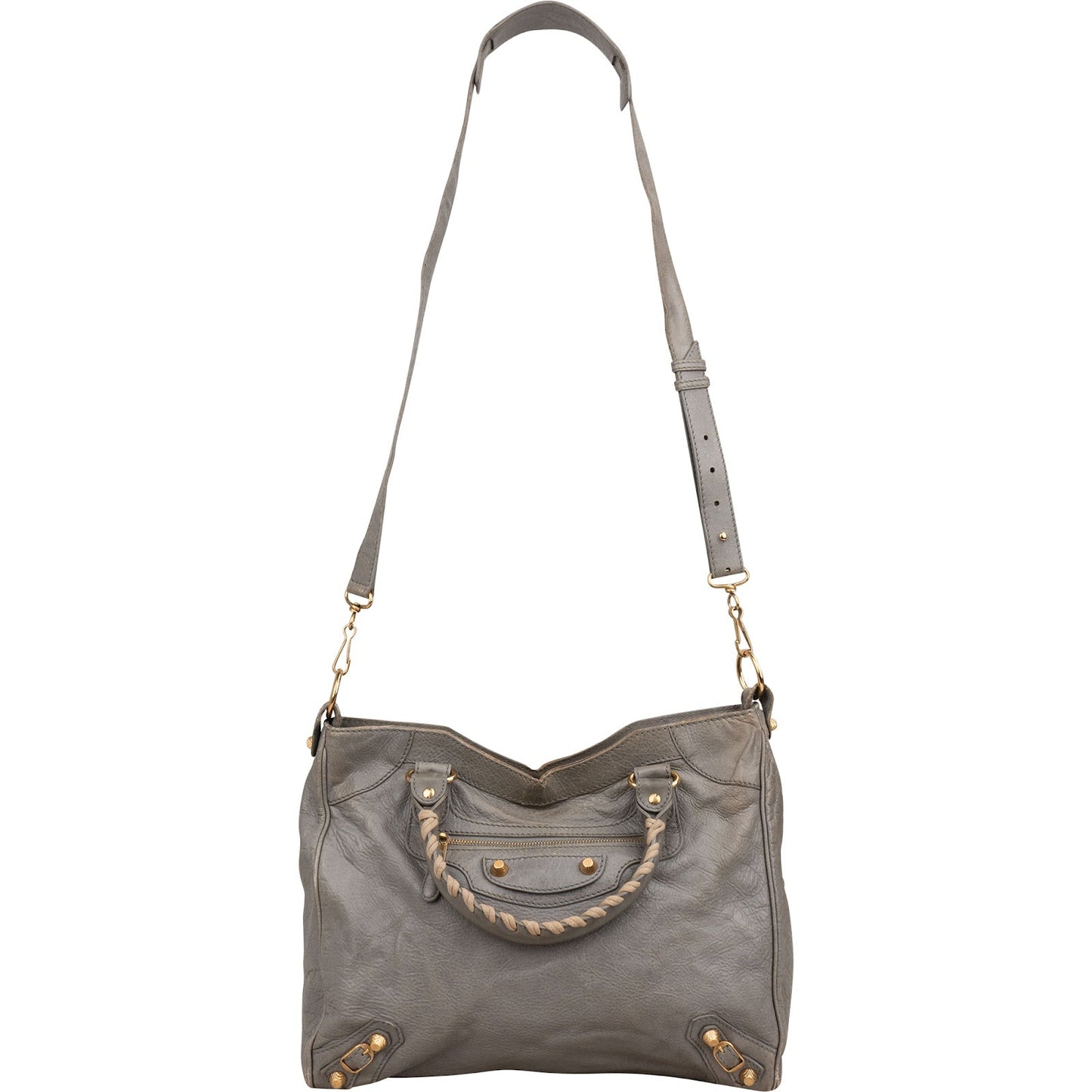 Balenciaga Grey Leather City Jumbo Handbag