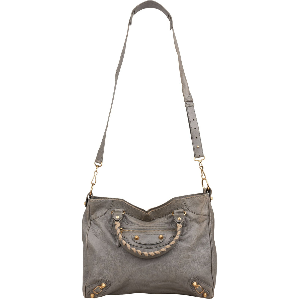 Balenciaga Grey Leather City Jumbo Handbag