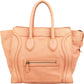 Céline Drummed Calfskin Mini Luggage Tote Handbag