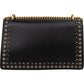 Gucci Black Soft Leather Dionysus Studded Shoulder Bag